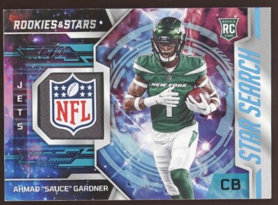 2022 Rookies & Stars Ahmad Sauce Gardner True #1/1 NFL Shield Rookie Star Search