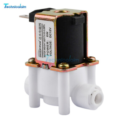 1/4 '' NC Electric Solenoid Valve Magnetic DC 12V 24V Water Air Inlet Flow Switch