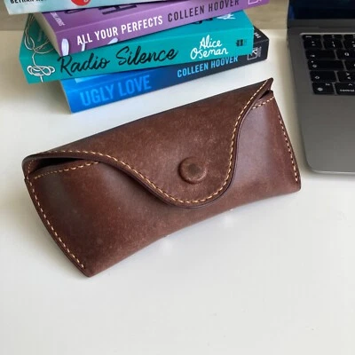 Handmade Brillenetui.Hartschalen-Etui.Leder Sonnenbrillen Hülle für Ray-Ban - Bild 1 von 4