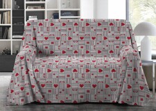 Telo Arredo Linea Quadrifoglio In 100% Cotone Disegno Lana