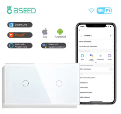 BSEED WIFI 1G 1G SWITCH SMART TOUCH SWITCH APP STEUERUNG - WANDLICHTSCHALTER