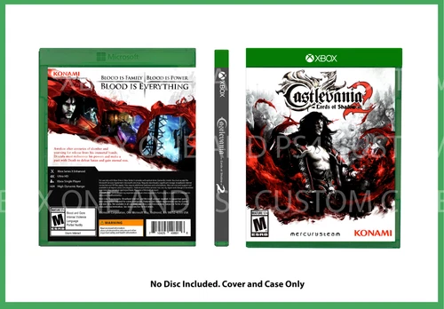 CUSTM REPLACEMENT CASE Castlevania Lords of Shadow 2 NO DISC XBOX SEE DESCRIPTIN