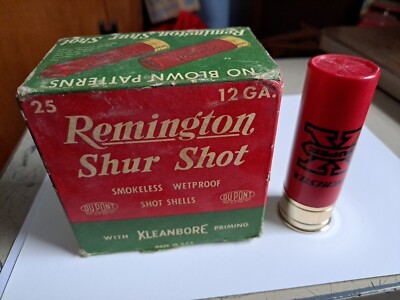 2 Remington Kleanbore Shur Shot 12 Gauge Box & Empty Winchester