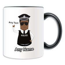 Personalised Gift Assistant Chief Constable Mug Money Box Cup Black Cab Uniform