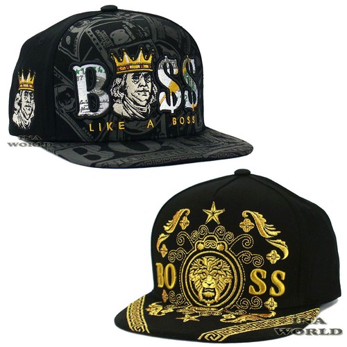 Trendy Apparel Shop Old English 'S' Embroidered Snapback Cap - Gold Flat Bill Baseball Hat