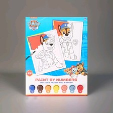 Nickelodeon Paw Patrol Chase Malen nach Zahlen mit Farbe Pinsel und 2 Malb&ouml;gen