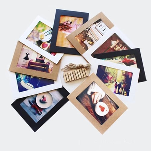 10 Pcs 2M Rope Hanging Wall Photos with Clips Picture Photo Frame Home - Picture 8 of 10