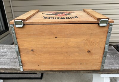 Anheuser-Busch Budweiser St Louis MO Since 1876 Wooden Beer Crate