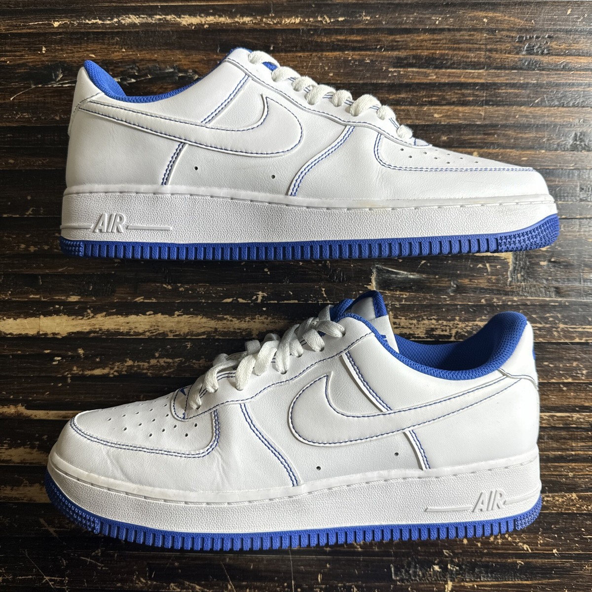 Size 9.5 - Nike Air Force 1 '07 Contrast Stitch - White Game