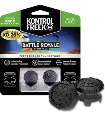 Xbox Series X|S & One KontrolFreek Battle Royale Nightfall Thumbsticks BLACK