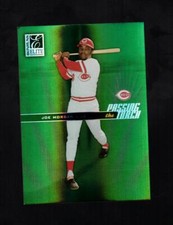 2004 DONRUSS ELITE JOE MORGAN #PT-11 PASSING THE TORCH GREEN 158/500 HOFER