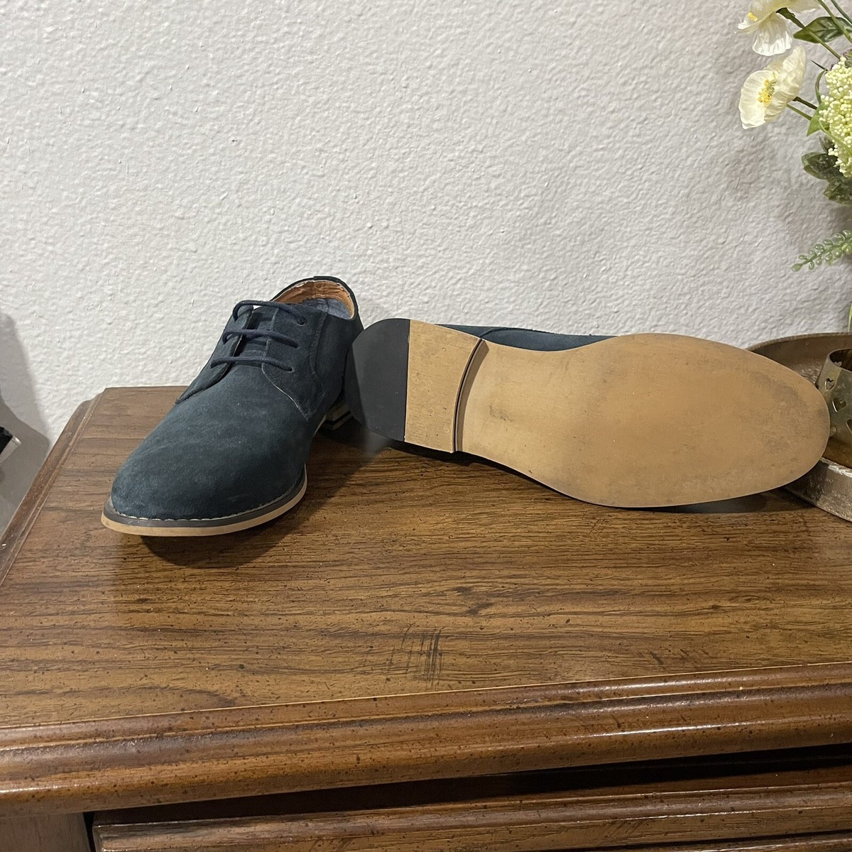 Jump J75 Primo men’s dress shoe size 7 J75 By Jump Mens Primo Oxford Dress Shoes Round Toe Gray  main image 3