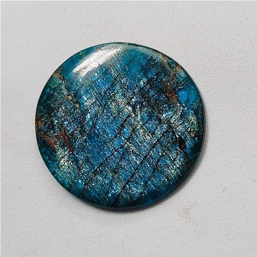 Top Gorgeous Natural Neon Blue Apatite Cabochon Loose Gemstone 26 Cts. ME-11948 - Picture 3 of 4