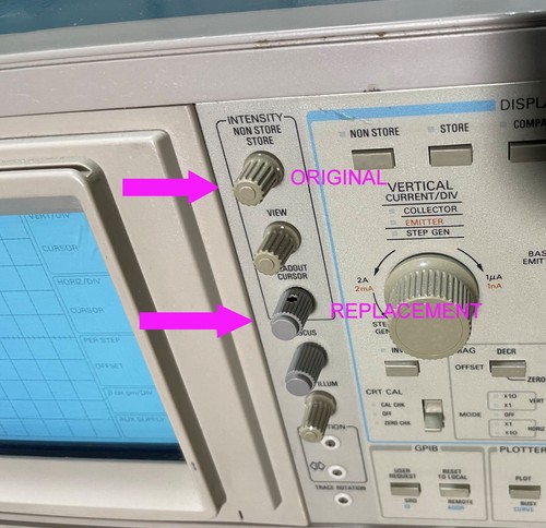 Tektronix Curve Tracer 370 371 370A 371A 370B 371B small KNOB cover 366-0625-01 - Picture 2 of 3