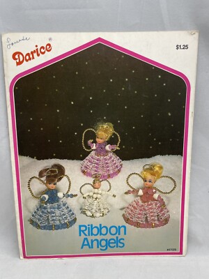 Darice Ribbon Angels Pattern Leaflet 1985  Crafts Beads 37029