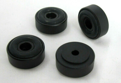 4x Dynavox 20mm Hifi-Gerätefüße Aluminium mini Boxenfüße Gummidämpfer schwarz