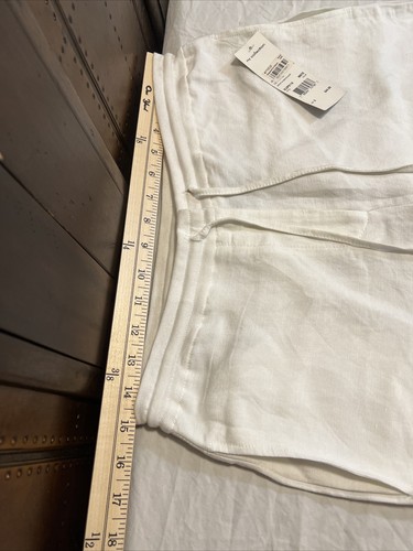 NY Collection Women's Drawstring Pants White Size Small Linen Pants Jogger NWT - Picture 9 of 19