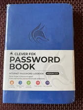 NEW Clever Fox Internet Password Logbook - Keep Passwords & Account Details Safe