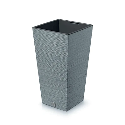 PROSPERPLAST Pot de fleurs carré avec insert robuste plastique plusieurs coloris disponible