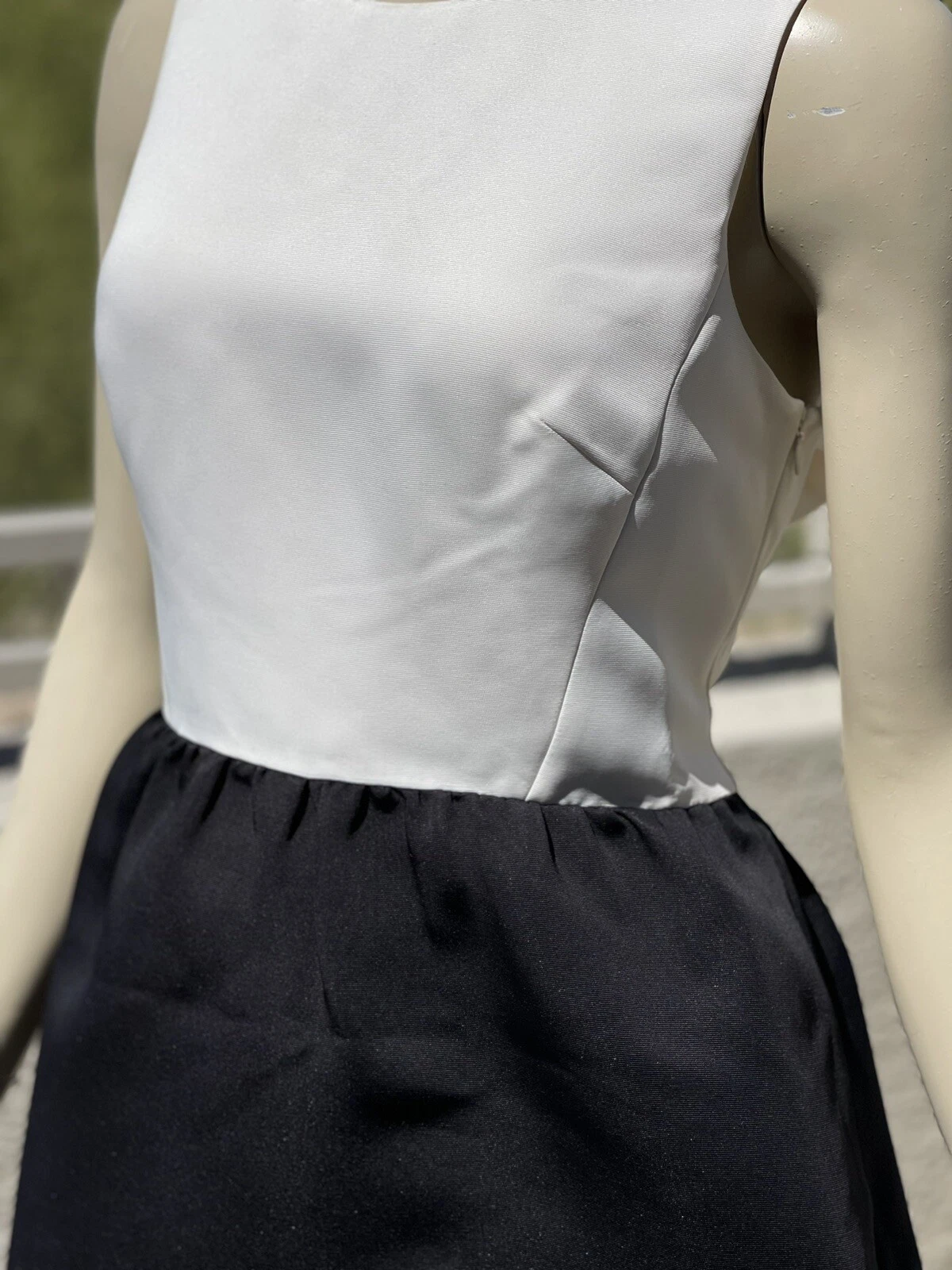 Abito pouf Kate Spade colore blocco schienale fiocco