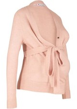 Umstandspullover/Stillpullover im Wickelstil Gr 40/42 Vintagerosa Damenpulli Neu