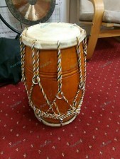 Rope Dholak Mango Wood Indian Folk Traditional Musical Instrument With bag