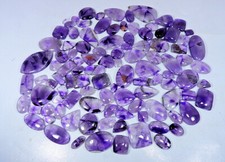Natural Amethyst Lace Agate Mix Shape Cabochno Loose Gemstone Wholesale Lot Ym5