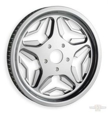 USA MADE Chrome Speed Star Rear Drive Pulley 70 Tooth 1 1/2 Inch Belt PM Harley
