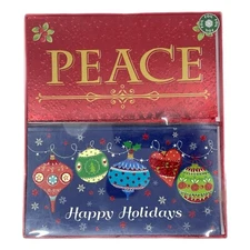 Christmas Cards Boxed 14 Cards and Envelopes Peace and Happy Holidays