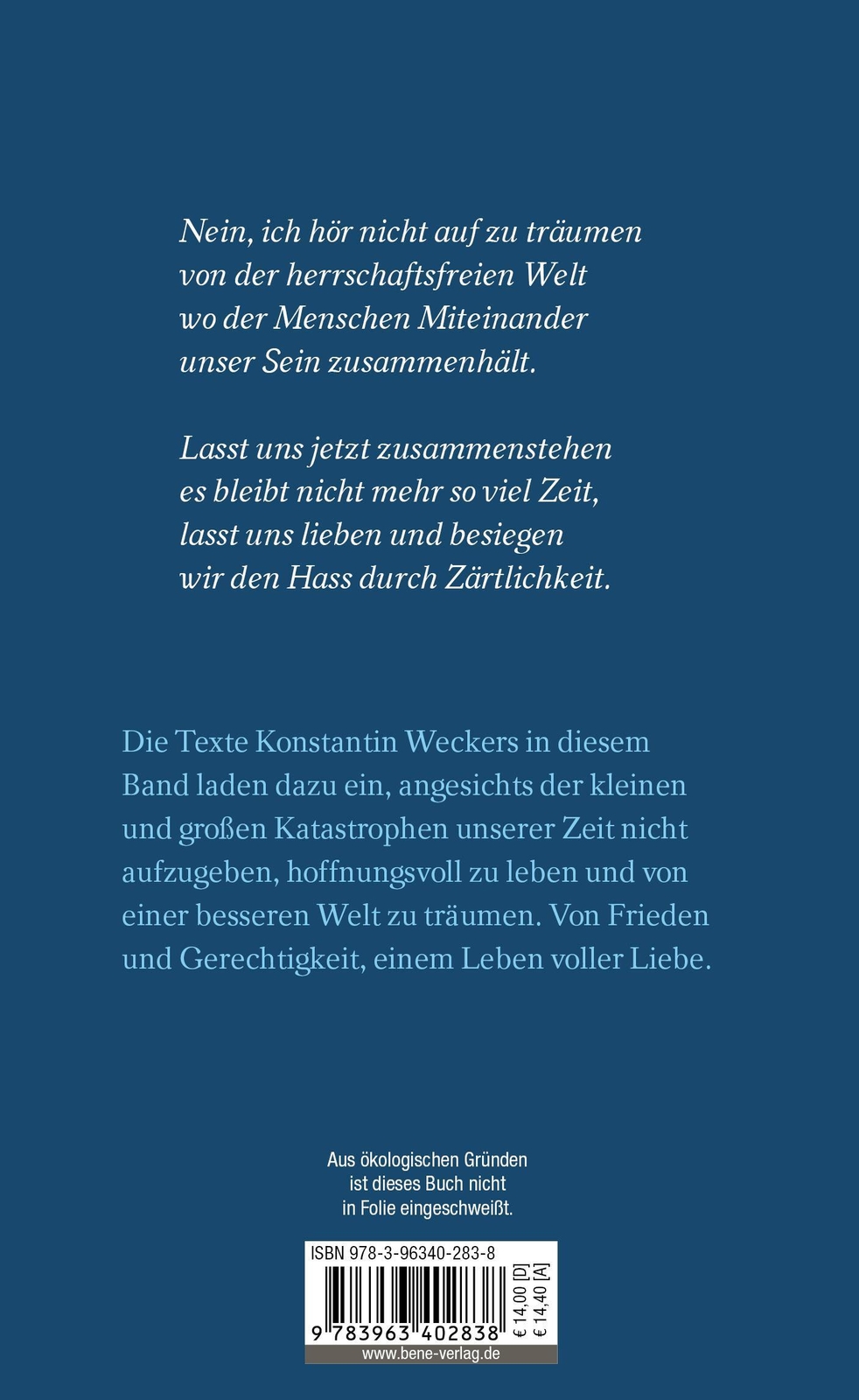 Thumbnail - Wir Werden Weiter Träumen | Konstantin Wecker | Buch | 144 S. |
