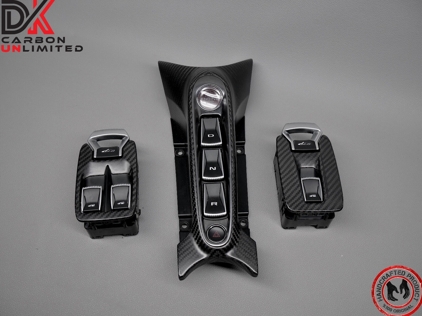 McLaren Artura MSO OEM Interior Satin Finish Carbon Gear & Window Switch Trims