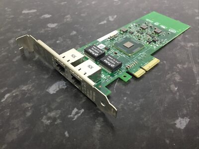 Intel Gigabit Et Dual Port RJ-45 Server Adapter 897654 E1G42ETBLK Full Profile