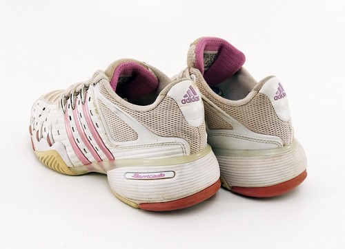 Tennisschuhe Adidas Barricade Sneaker Kunstleder Textil weiß Gr. 5 = 38 - Bild 3 von 9