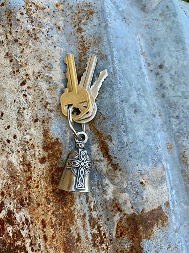 Peace Sign GUARDIAN Bell of Good Luck fortune pet keychain gift peace on earth - Picture 4 of 8