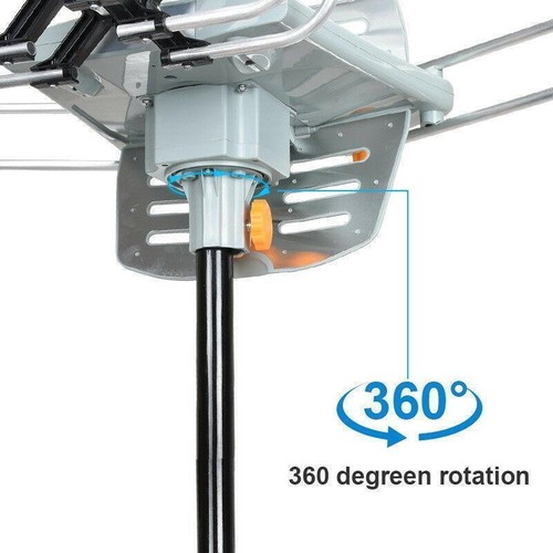 300 Miles TV Antenna Amplified Outdoor HD 1080P Digital Signal 360° Rotating New - Picture 3 of 11