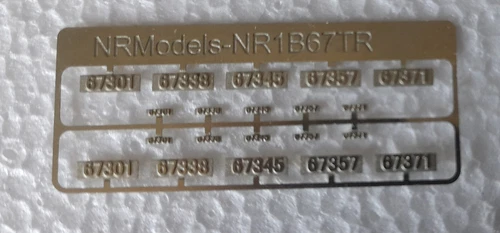 NRmodels 1:160 license plate 67000