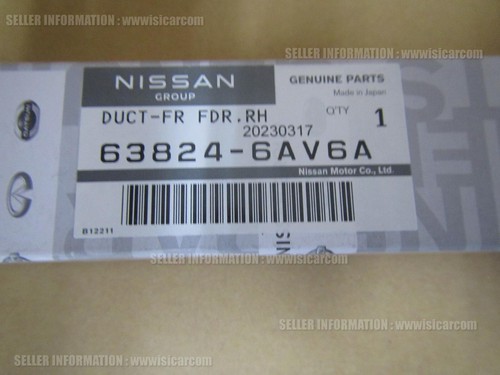 KANAL-KOTFLÜGEL VORNE, RH FÜR NISSAN GT-R PREMIUM 2017 - 2021 63824-6AV6A Muscle Car - Bild 7 von 23