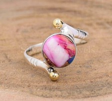 Oyster Turquoise Ring 925 Sterling Silver Statement Ring Boho Ring Handmade Ring