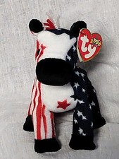 Ty Beanie Democrat Party LEFTY Retired 2000 The Donkey Red White Blue MWMT