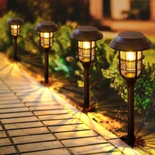 Solar Pathway Lights Outdoor, 8 Pack Garden Lights Powered Landscape Lighting