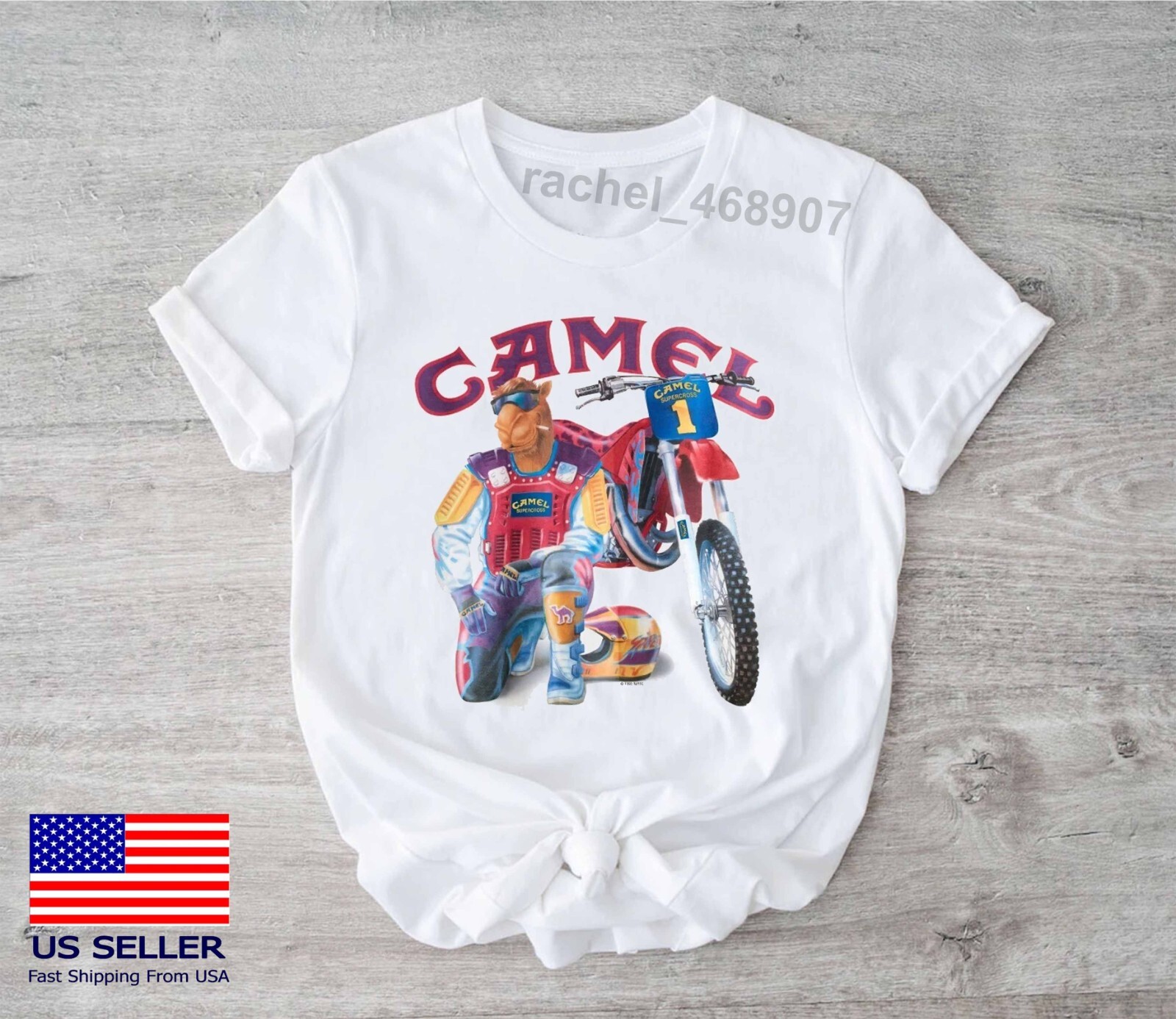 Joe Camel Racing Bike Cigarette T-Shirt