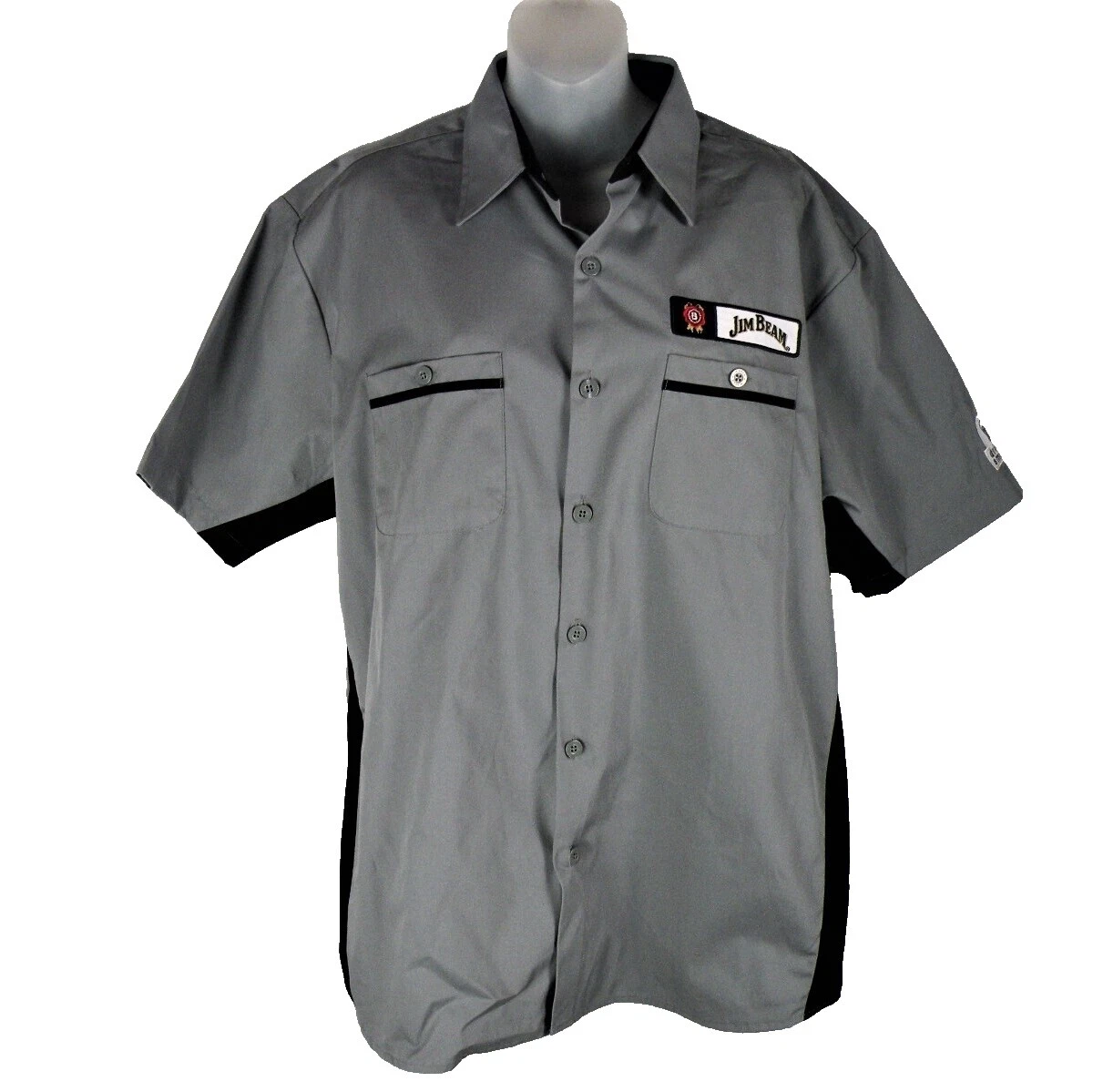 Botón Casual sólido Jim Beam-Down Shirts for Men