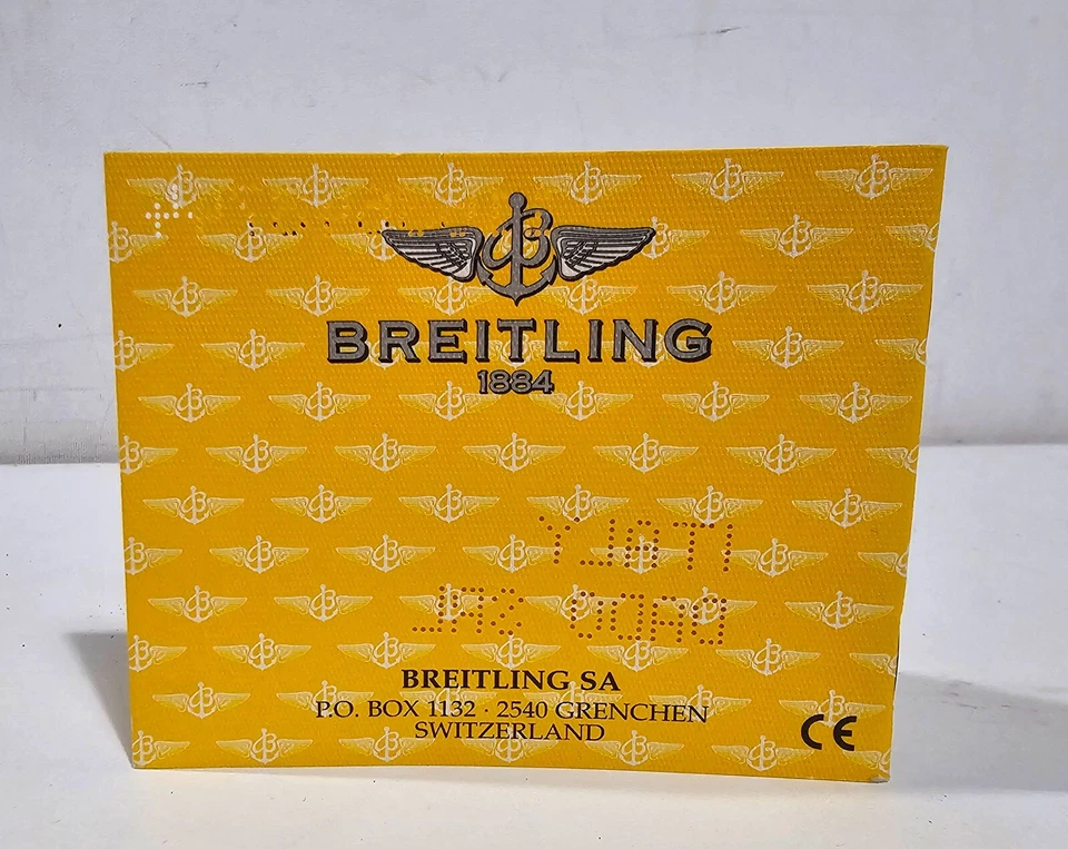BREITLING - CERTIFICATO DI GARANZIA - OROLOGIO COLT CRONO OCEAN - REF. A5350C1 - Immagine 4 di 4