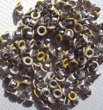 100 Eyelets Mixed Yellow 1/8, NEW