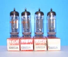 ECL84 6DX8 NOS RCA radio audio amplifier vintage vacuum tubes 4 valves Britain