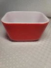 PYREX Refrigerator Dish Red 0501 B 1-1/2 Cup Vintage No Lid