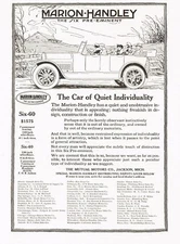 Antique Marion Handley Touring Car Art Print Ad c