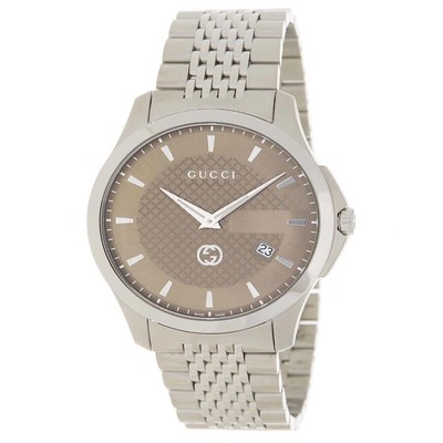 Gucci YA126349 40mm Silver Stainless Steel Men