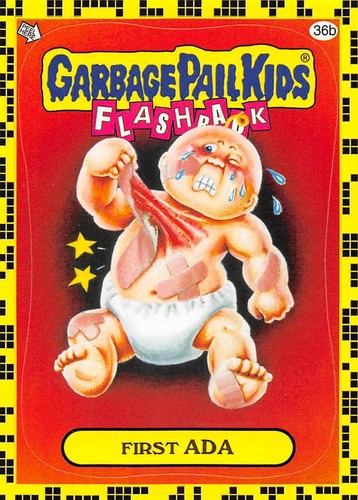 GARBAGE PAIL KIDS 2011 FLASHBACK SERIES 2 PICK-A-CARD YELLOW BASE STICKERS TOPPS - Picture 144 of 321