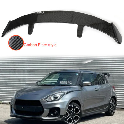 52'' Rear Spoiler Racing Trunk Wing For 1989-2025 Suzuki Swift Hatch Carbon Fiber